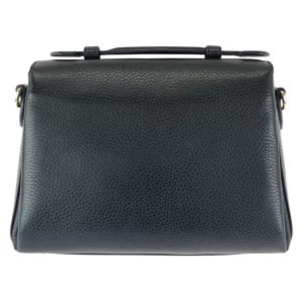 Gucci shoulder GG bag leather Interlocking black chain Handbag Black